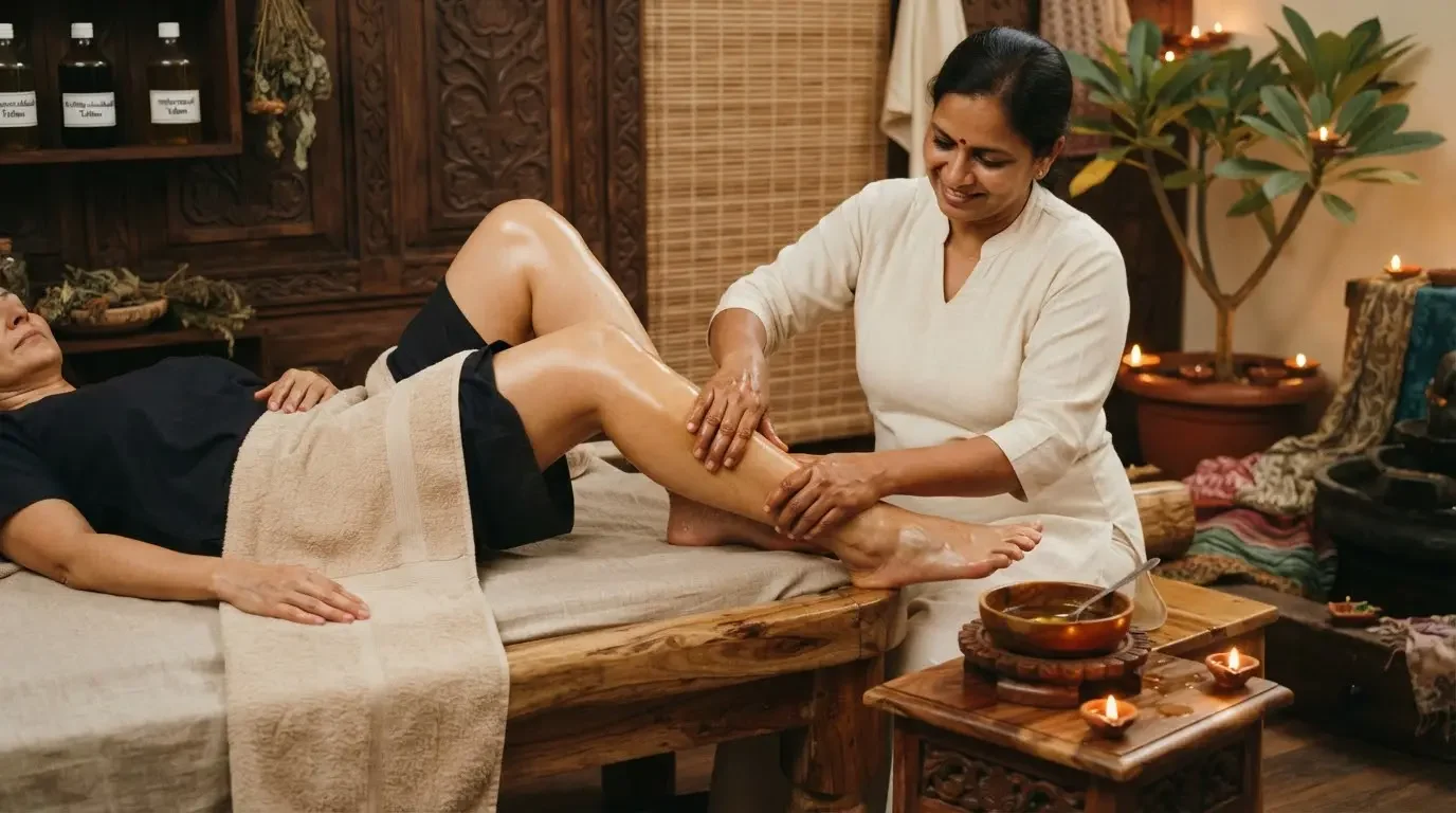 Knee & Ankle Massage (One Side)