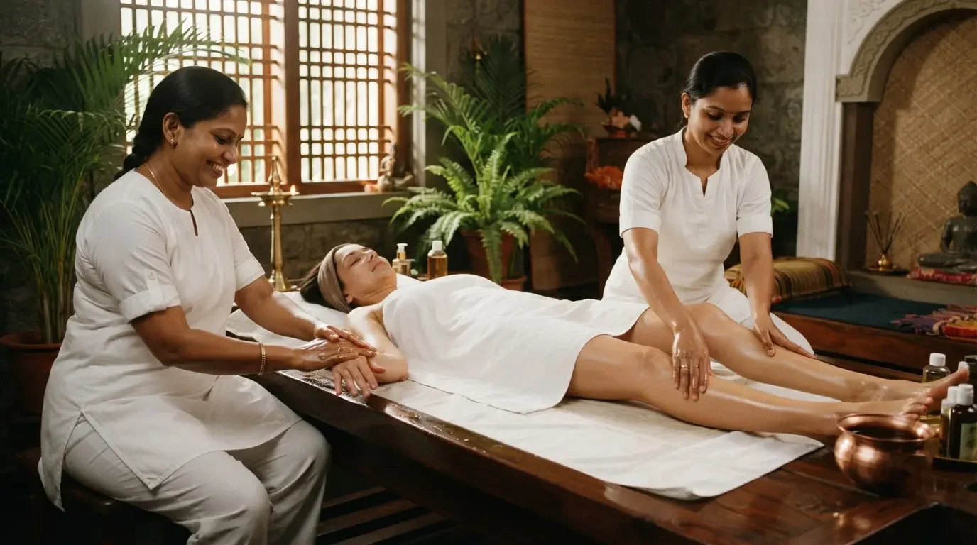 One Hand & One Leg Massage