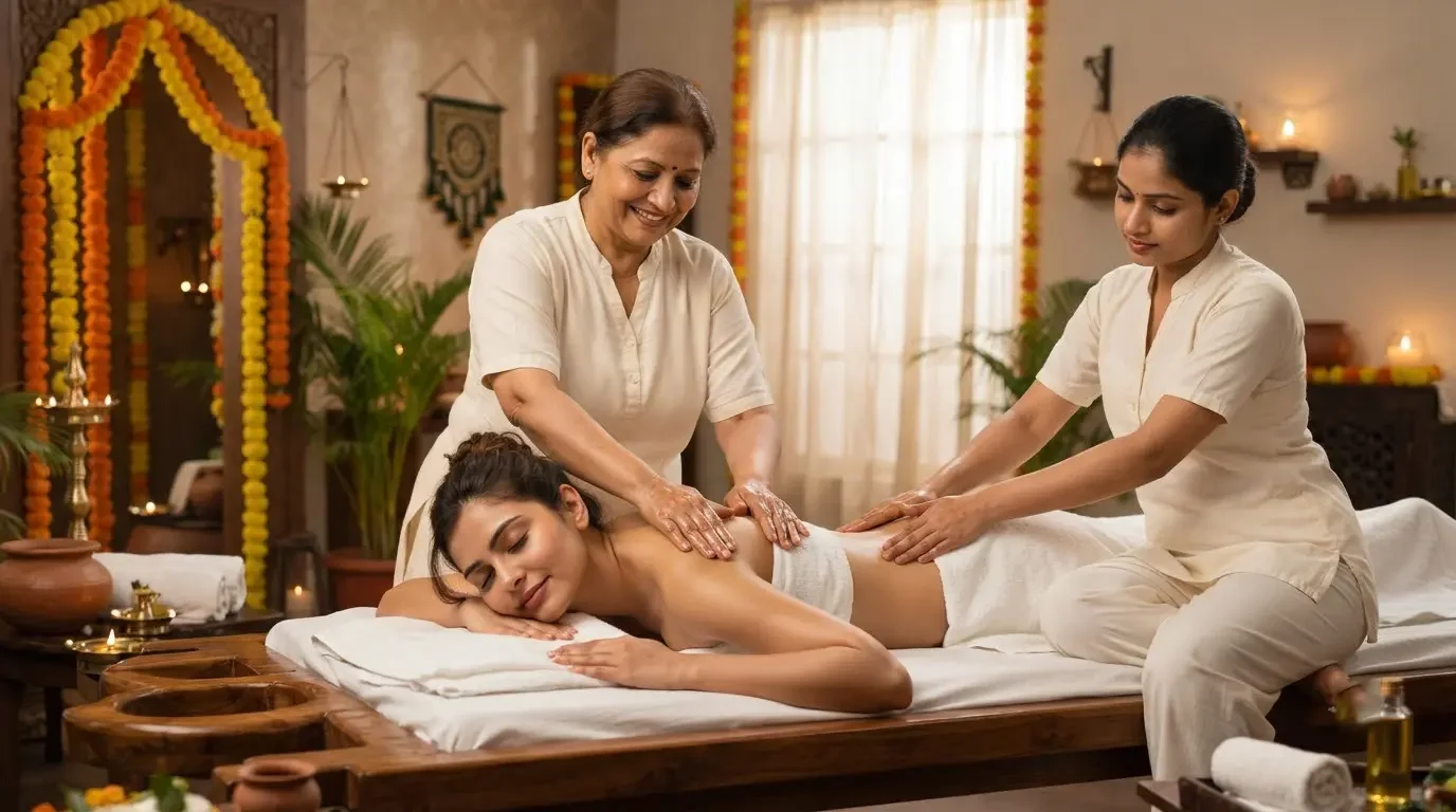 Cervical, Lower Back, One Shoulder & Both Hands Massage hover image