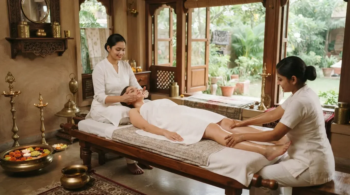 Face, One Hand & One Leg Massage hover image