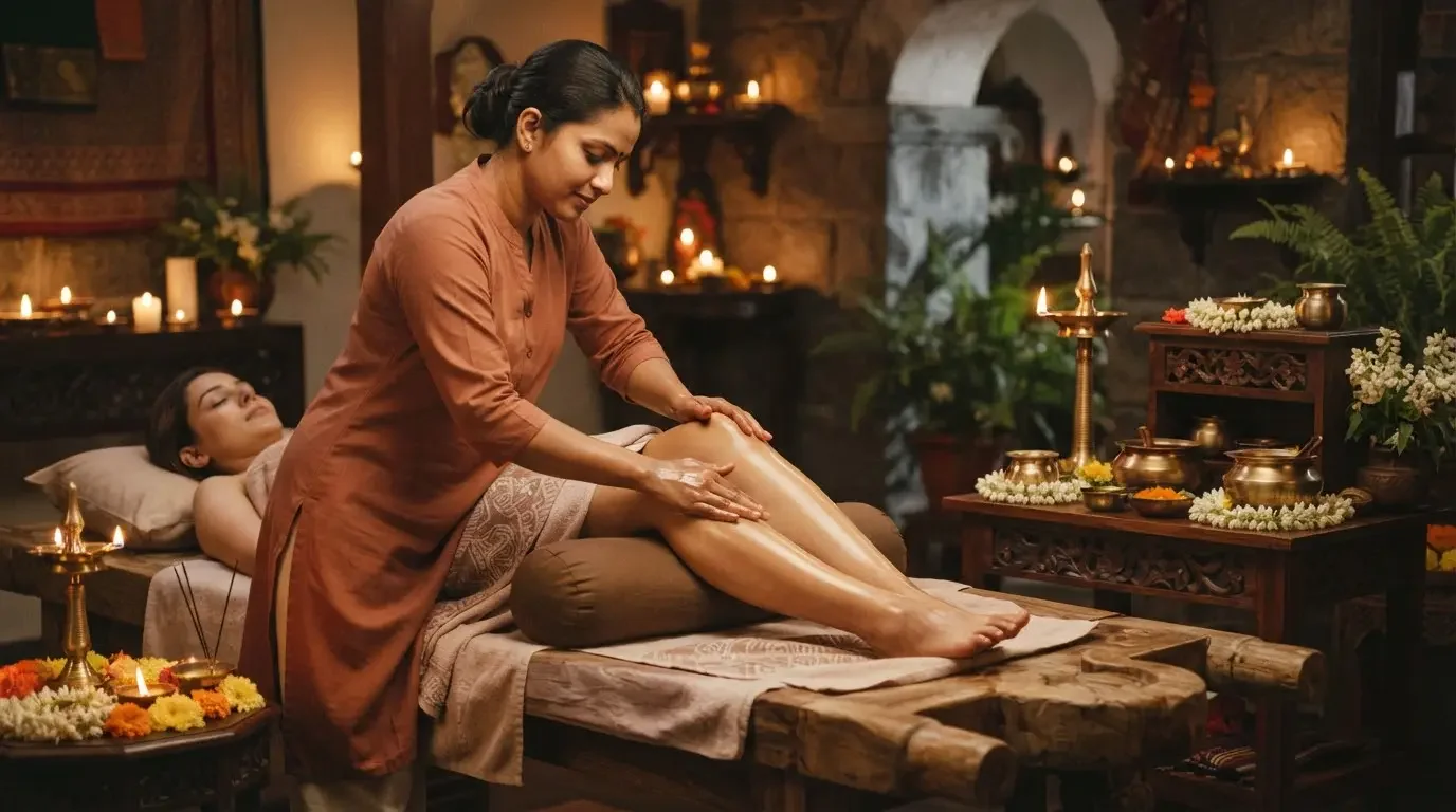 Knee with full leg Massage